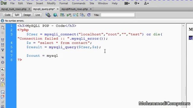 03 MySQLi PHP Tutorial - MySQLi Count Rows - Records with PHP Hindi смотреть онлайн