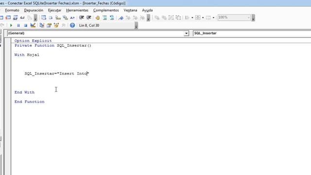 Excel + SQLite - Insert Into Fechas Comando (DDL) Cap. Nº 8 смотреть онлайн