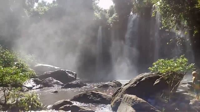 Водопад Эраван.Таиланд. смотреть онлайн