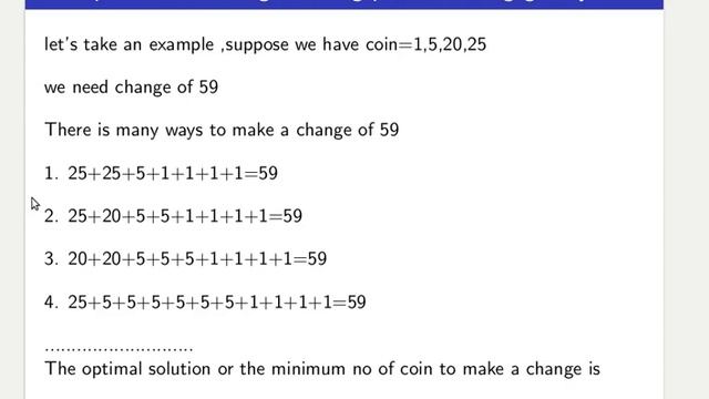 Change Making Problem Using Greedy Algorithm смотреть онлайн