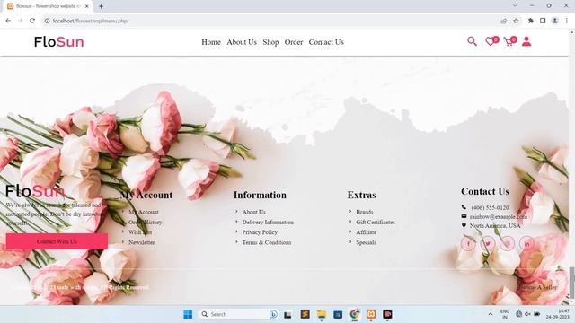 Multipages flower shop website using html css js php & mysql from scratch demo video смотреть онлайн