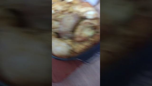 С одной курицы суп с галушками и курица с картошкой