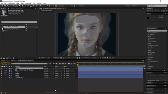 2D фото с иллюзией 3D в After effects смотреть онлайн
