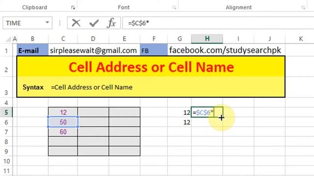 Lesson # 99 Cell Address Or Cell Name Microsoft Office Excel 2013 Tutorial Urdu & Hindi YouTube смотреть онлайн