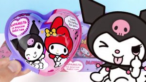KUROMI MY MELODY 2023 пластиковые сердечки-сюрпризы, игрушки Конфитрейд Kinder Surprise unboxing