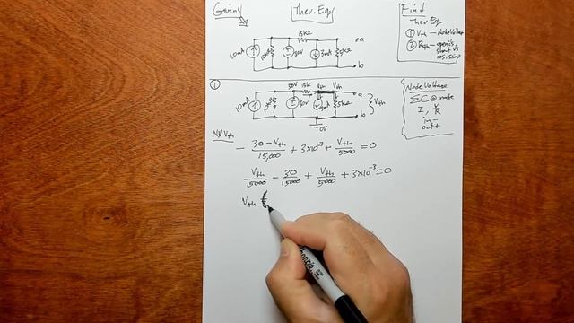 Chapter 4 Problem 10 - Thevenin Equivalent Via Node Voltage Method смотреть онлайн