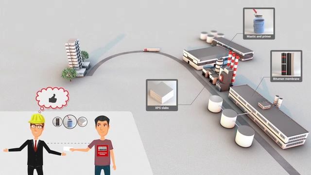 Видеоинфографика с элементами 3d для ТехноНиколь смотреть онлайн