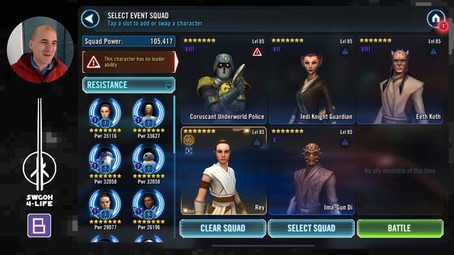 Democracy is a powerful tool! Coruscant Mandalorians vs Jedi Galactic Challenge | SWGOH GC смотреть онлайн