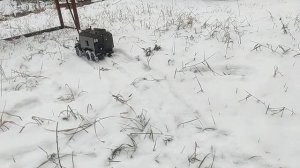 Тюнинг Урала WPL b36 аппаратура WPL V3 . Выезд в снег.