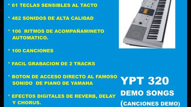 YAMAHA YPT-320 DEMO SONGS смотреть онлайн