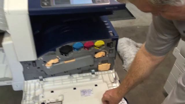 Replace Xerox Workcentre waste toner container 7425, 7428, 7435, 7525, 7530, 7535, 7545, 7556. смотреть онлайн