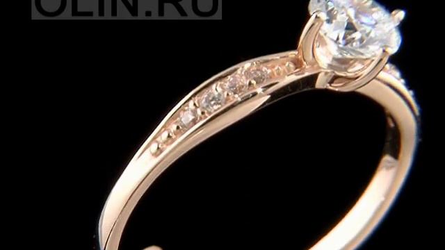 Колечко из золота с фианитами смотреть онлайн