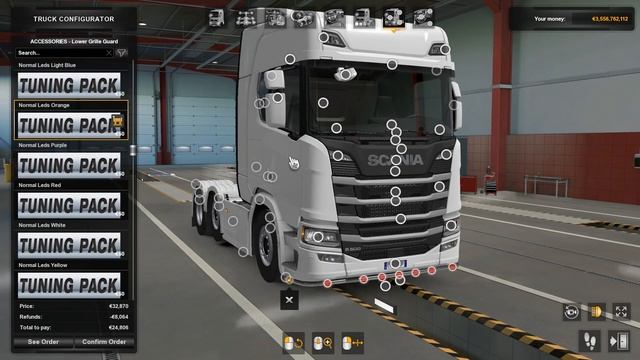Mega Tuning Light Mod Pack All Trucks & SCS Trailers | ETS2 Mods V1.39
