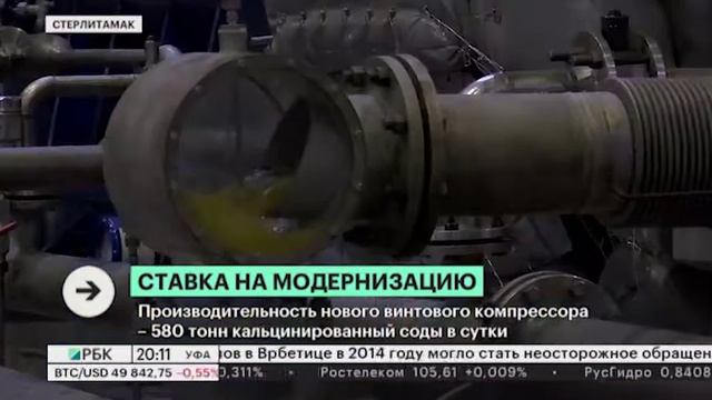 На заводе «Сода» АО «БСК» запущен первый компрессор китайского производства стоимостью 500 млн руб. смотреть онлайн