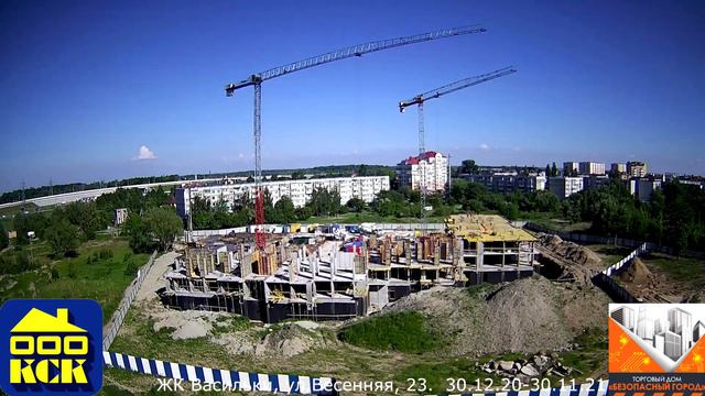 Динамика строительства ЖК Васильки (пос. Васильково) ноябрь 2021 года. Застройщик КСК Калининград. смотреть онлайн