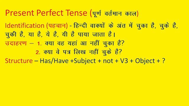 Tense, Present Tense, Present Perfect Tense, Interrogative Negative Sentence, English Grammar смотреть онлайн
