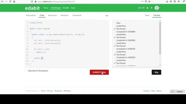 C# Programming Challenges #46: Smaller String Number смотреть онлайн