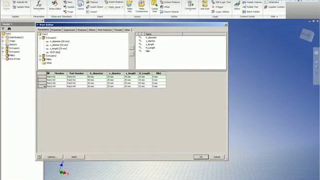 Midas Technology - AutoCAD Inventor Suite 2010 - Basic iPart Creation смотреть онлайн
