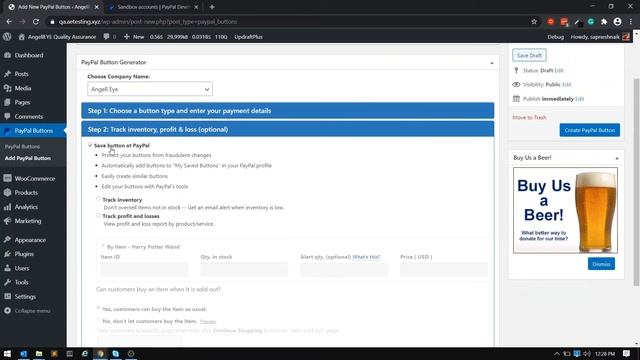 WordPress PayPal Button Manager - Create a PayPal Button смотреть онлайн
