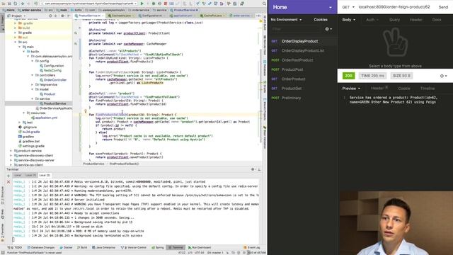 Spring Cloud Tutorial. Part 12. Redis Cache + Hystrix Circuit Breaker. Subpart 2 смотреть онлайн