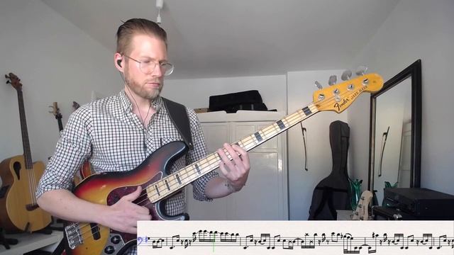 Run for Cover - Marcus Miller Bass Cover Transcription - Robert Schulenburg Fender Jazz Bass 1973 смотреть онлайн