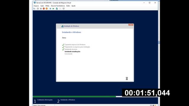 Instalando o Windows Server 2019(VM) em 02:30s ?? NVME 970 EVO M.2 - www.DICARJ.com смотреть онлайн