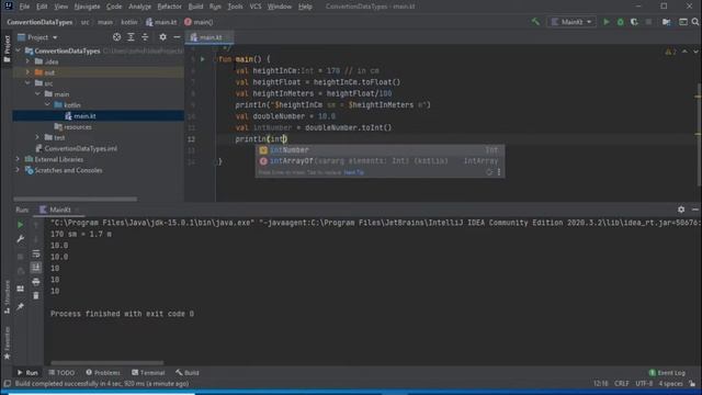 Kotlin dasturlash tili | 4 - dars bir ma'lumot turidan ikkinchisiga o'tish. смотреть онлайн