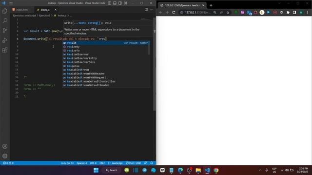 Leccion 5 || Exercise JavaScript || Funcion Math pow смотреть онлайн