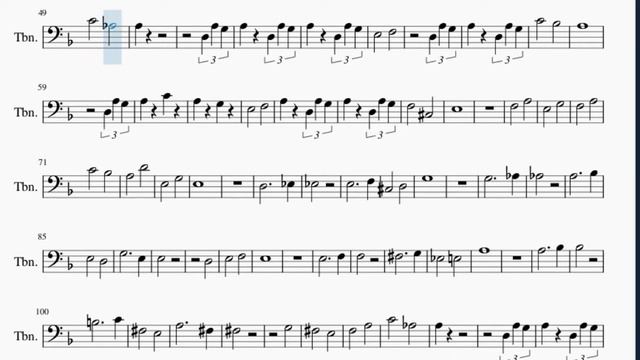 Trombone Sheet Music: How to play Fukashigi no Carte from Seishun Buta Yarou (HARD) смотреть онлайн