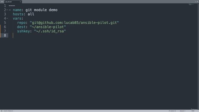 005 Checkout git repository via SSH Ansible module git смотреть онлайн