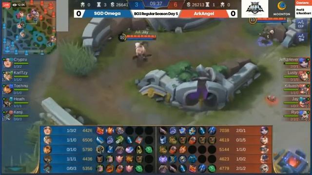 GAME 1 ARKANGEL VS SGD OMEGA MPL-S4 WEEK 3 DAY 1 смотреть онлайн