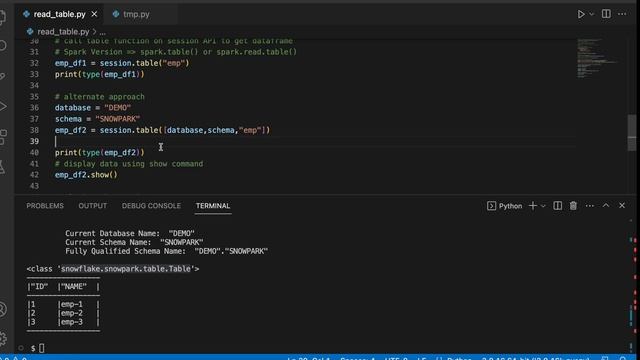 Create Snowpark Data Frames From Snowflake Tables | Snowpark Python Tutorial With Example смотреть онлайн