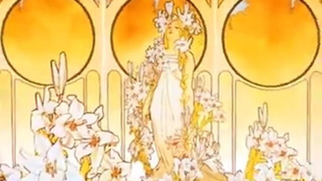 Mix: Картины Альфонса Мухи на инструментал из Pink Martini "Amando mio" смотреть онлайн