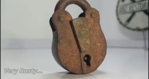 Реставрация Старинного Ржавого Железнодорожного Навесного Замка