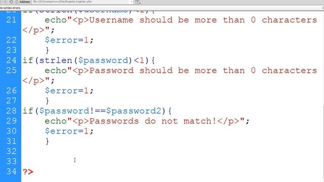 Registration - Php/jQuery смотреть онлайн