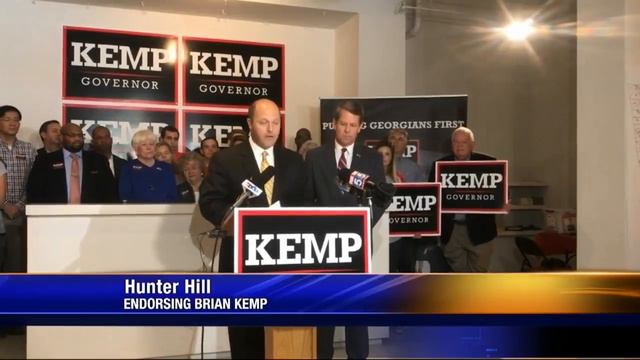 Hunter Hill endorses Brian Kemp in Georgia GOP Governor runoff race смотреть онлайн