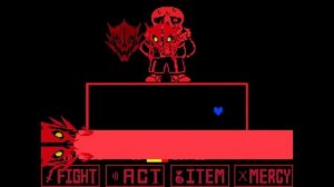 Битва с Underfell Сансом на пути Пацифиста (scratch) (Undertale фан игра)