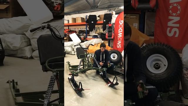 Лыжно-колесный модуль для мотобуксировщика Koira смотреть онлайн