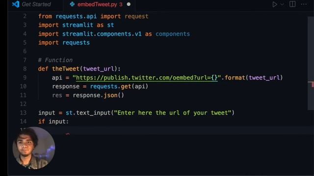 How to Embed Tweets within Streamlit Web Application| Python |Twitter oEMbed API смотреть онлайн