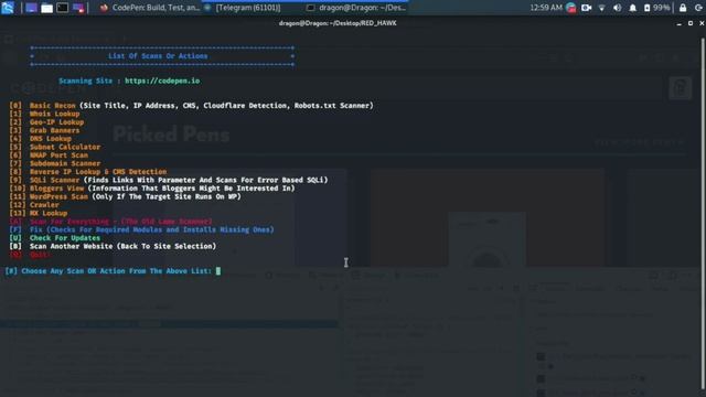 Advanced information gathering tool RED_HAWK смотреть онлайн