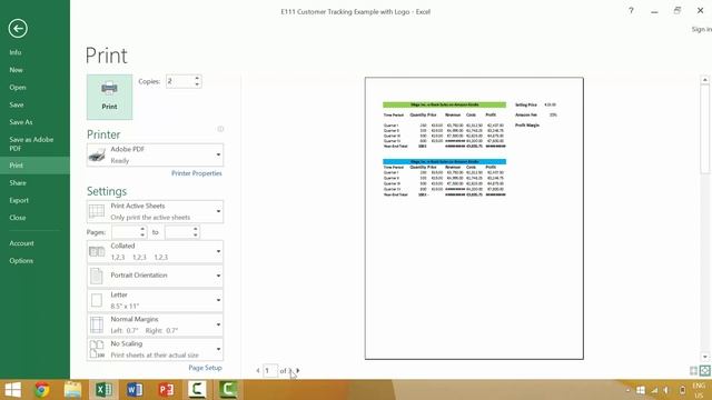 Excel Tutorial #6: Opening the Print Preview Window (Ctrl + F2) смотреть онлайн