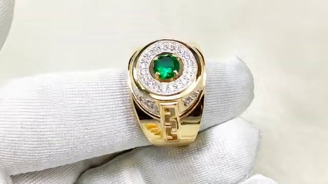 Мужское кольцо с изумрудом смотреть онлайн