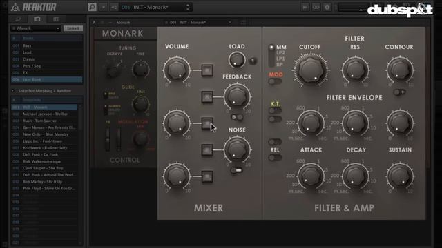 MONARK: New Virtual Analog Synth From Native Instruments - Dubspot Video Preview