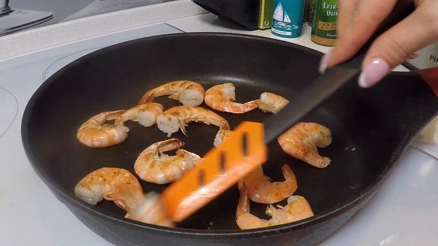 Очень вкусный салат с креветками. Легкие салаты смотреть онлайн