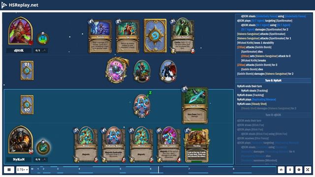 ProGaming - Hearthstone, Mech Hunter(10) vs Tempo Rogue(10) by dj93K and NyKoN, Ranked - Standard.. смотреть онлайн