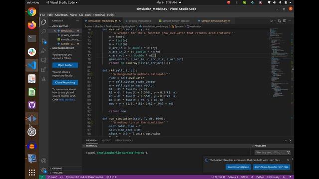 3D Planetary Orbit Simulation in Python and C смотреть онлайн