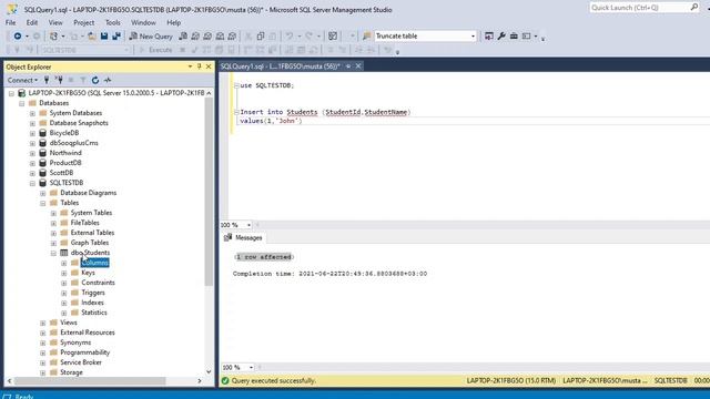 43. Demo: Insert data to the database смотреть онлайн