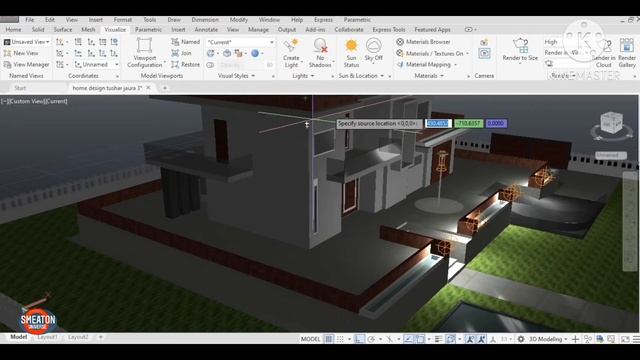 How to place Camera and Light in AutoCAD 3D |How To Create and fit Light and Camera смотреть онлайн