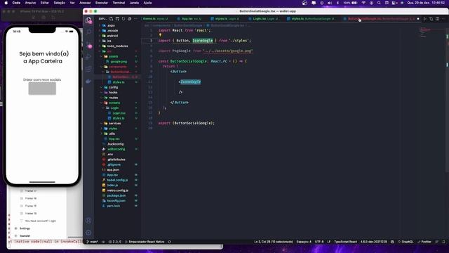 Aula 11 - Curso React Native + Typescript - Criando Button Social Login Parte 01 смотреть онлайн