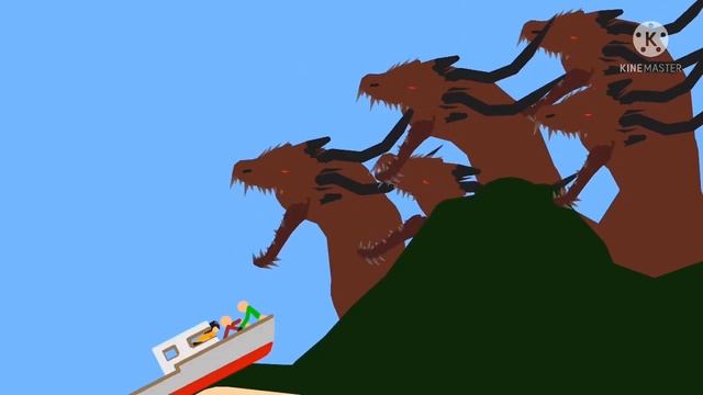 Godzilla: destroy all monsters (2023) fan animation 1/??? | stick nodes animation смотреть онлайн